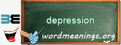 WordMeaning blackboard for depression